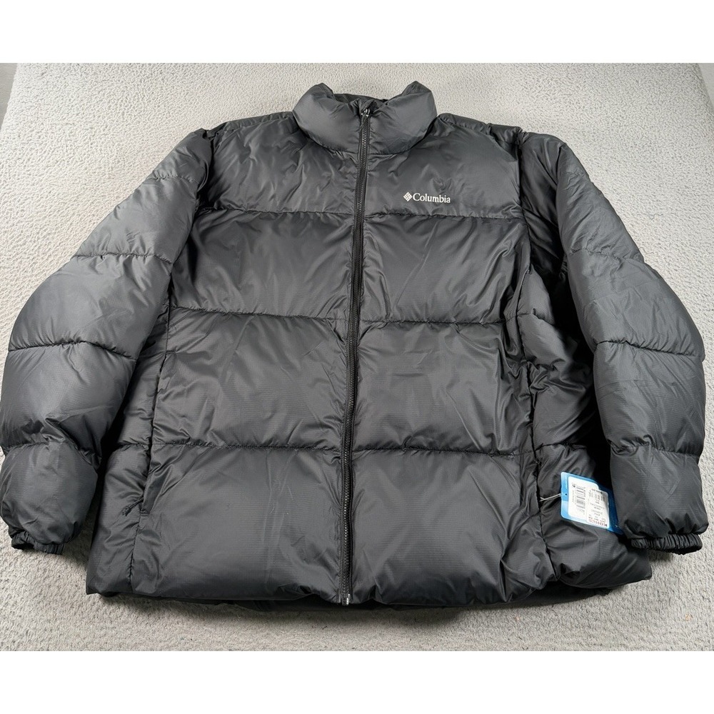 Columbia Puffect III Puffer Jacket Men's 2XL Coat Black Synthetic‎ Insulation